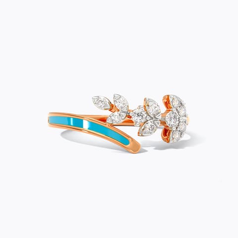 Leafy Wrap Diamond Ring