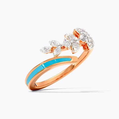 Leafy Wrap Diamond Ring