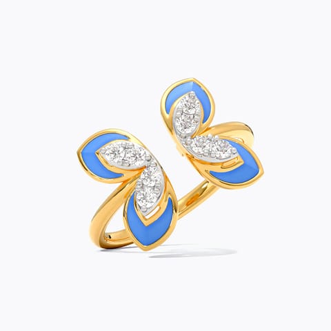 Blue Wings Diamond Open Ring Blue Wings Diamond Open Ring