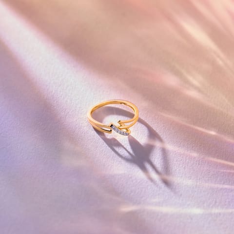 Zig Zag Spark 9KT Diamond Ring