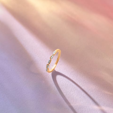 Stacking Shine 9KT Diamond Ring