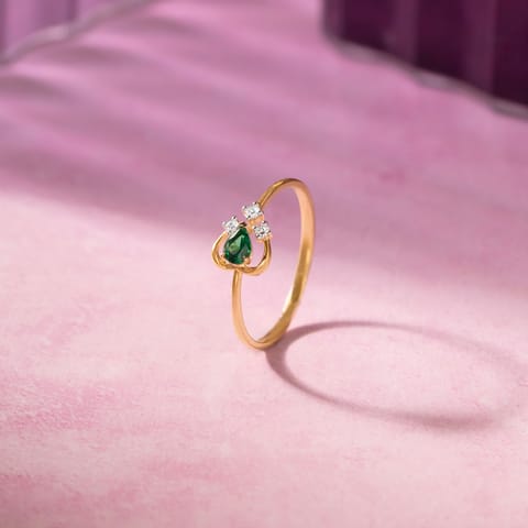 Jade Light 9KT Gemstone Ring