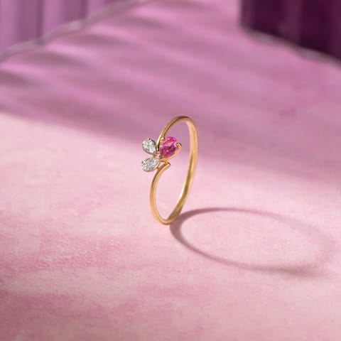 Pink Blush 9KT Gemstone Ring