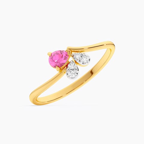 Pink Blush 9KT Gemstone Ring