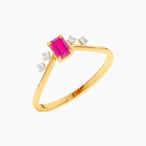 Nova Red 9KT Gemstone Ring