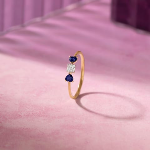 Azriel 9KT Gemstone Ring