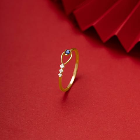 Aria Blue 9KT Gemstone Ring