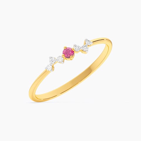 Aurelia Red 9KT Gemstone Ring