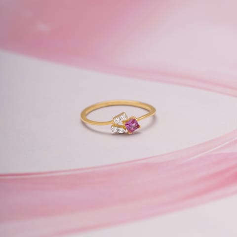 Pink Drift 9KT Gemstone Ring