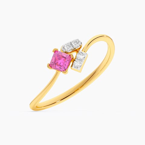 Pink Drift 9KT Gemstone Ring