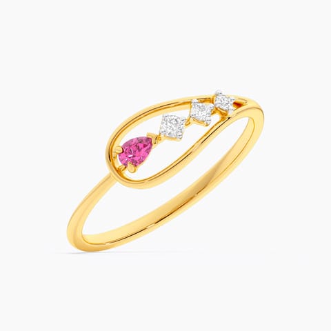 Red Flame 9KT Gemstone Ring Red Flame 9KT Gemstone Ring