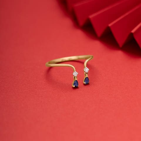 Blue Horizon 9KT Gemstone Open Ring