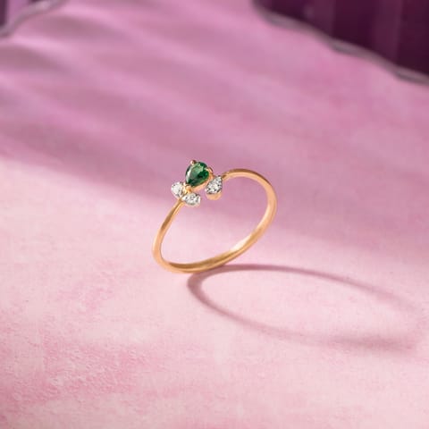 Moss 9KT Gemstone Ring