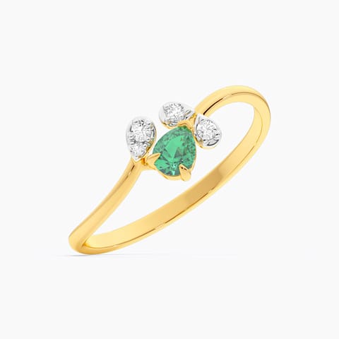 Moss 9KT Gemstone Ring