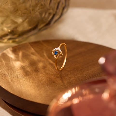 Blue Crest 9KT Gemstone Ring