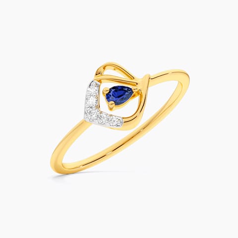 Blue Crest 9KT Gemstone Ring