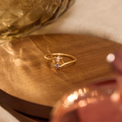 Blue Hex 9KT Gemstone Ring Blue Hex 9KT Gemstone Ring