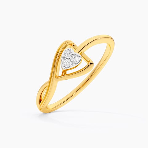 Sleek Shine 9KT Diamond Ring