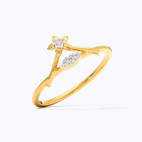Dainty Star 9KT Diamond Ring