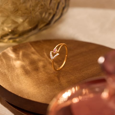 Rosette 9KT Gemstone Ring Rosette 9KT Gemstone Ring