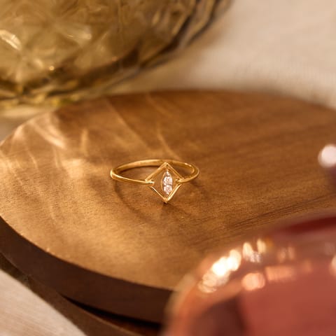 Subtle Square 9KT Diamond Ring Subtle Square 9KT Diamond Ring