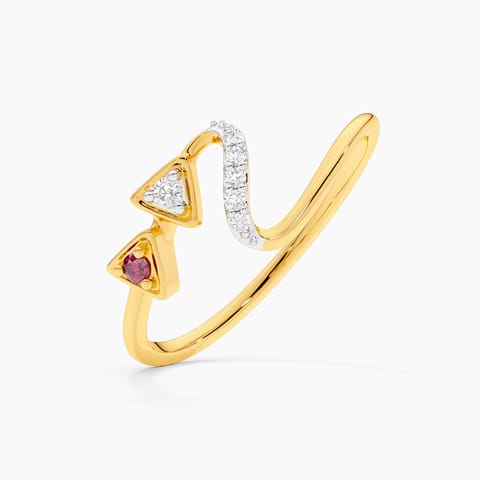 Gleam Play 9KT Gemstone Ring