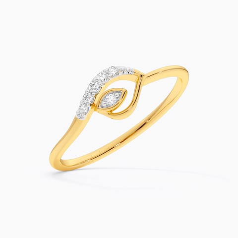 Lining Meander 9KT Diamond Ring