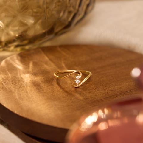 Two Stones 9KT Diamond Ring Two Stones 9KT Diamond Ring