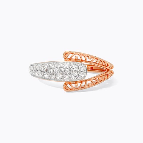 Lattice Cluster Diamond Ring