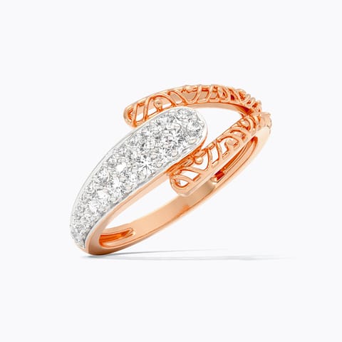 Lattice Cluster Diamond Ring