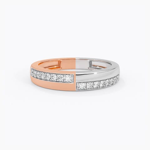 Bold Panel Diamond Ring for Men