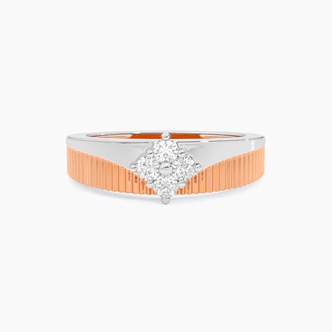 Textured Radiance Diamond Ring for Men