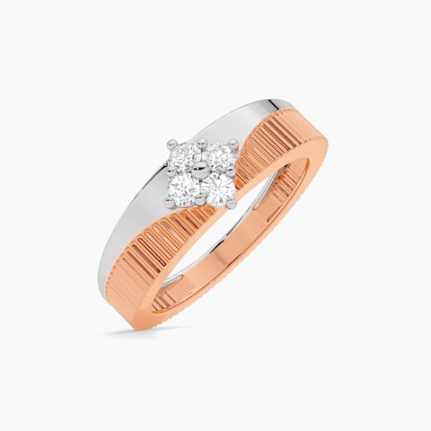 Textured Radiance Diamond Ring for Men