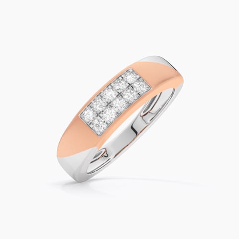 Iconic Cluster Diamond Ring for Men
