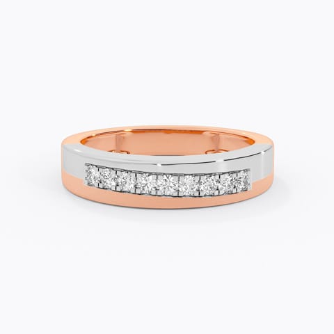 Prism Row Diamond Ring for Men