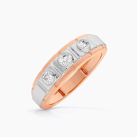 Bold Precision Diamond Ring for Men