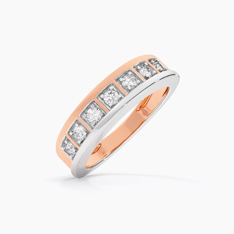Bold Grid Diamond Ring for Men