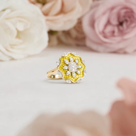 Regal Engrave Diamond Ring