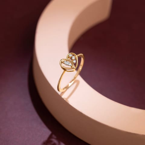 Heart Spark 9KT Diamond Ring