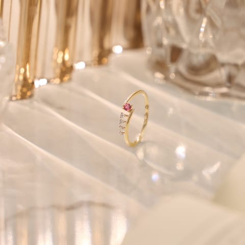 Pink Trails 9KT Gemstone Ring Pink Trails 9KT Gemstone Ring