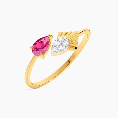 Brilliant 9KT Gemstone Ring