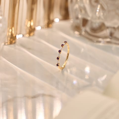 Purple Trail 9KT Gemstone Ring Purple Trail 9KT Gemstone Ring