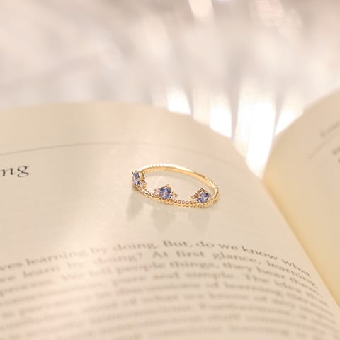 Blue Tiara 9KT Gemstone Ring