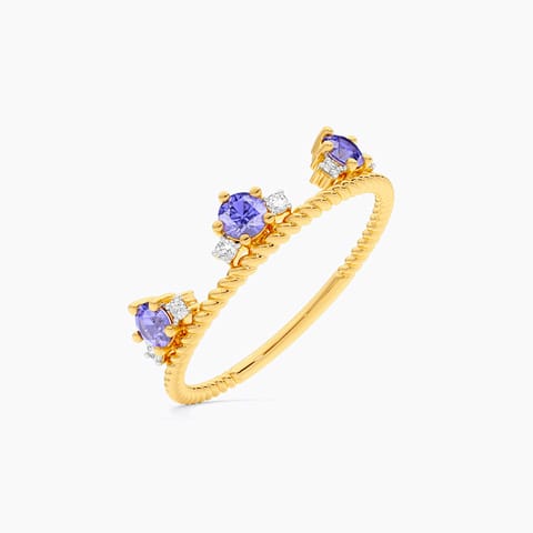 Blue Tiara 9KT Gemstone Ring