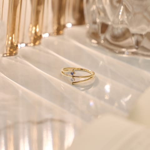 Mono Azure 9KT Gemstone Ring