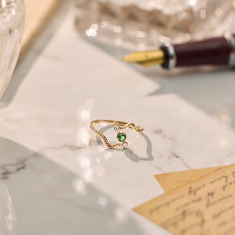 Mint Spark 9KT Gemstone Ring