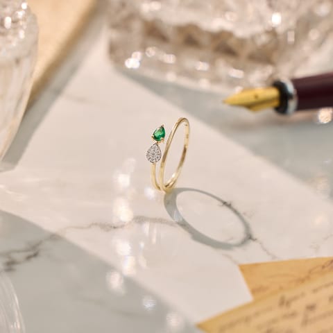 Duet Pear 9KT Gemstone Ring Duet Pear 9KT Gemstone Ring