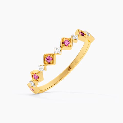 Pink Eternity 9KT Gemstone Ring