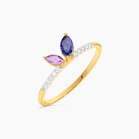 Dual Spark 9KT Gemstone Ring