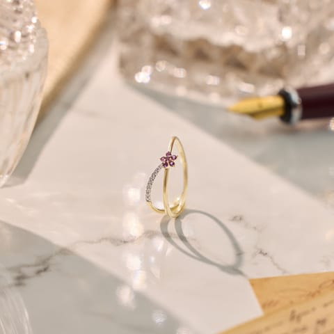 Purple Gleam 9KT Gemstone Ring Purple Gleam 9KT Gemstone Ring